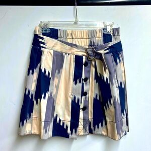 Marc by Marc Jacobs Pink & Blue Multicolored Skirt w/ Belt & Pockets, Size 0